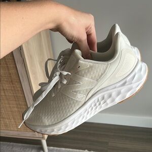 New Balance Women's Off-White Cream Athletic Sneakers